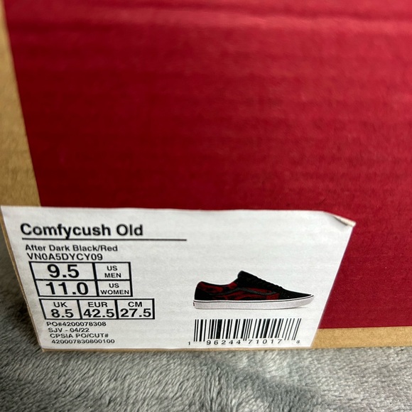 Vans Old Skool Comfycush After Dark Men Size 9.5, Women Size 11 - Picture 12 of 12